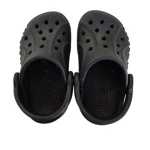 Crocs Clog Black Kids Toddler Size C5 Slip On Water Shoes Breathable Comfort